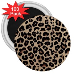 Leopard Animal Skin Patern 3  Magnets (100 Pack) by Bedest