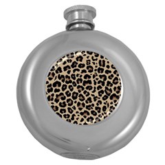 Leopard Animal Skin Patern Round Hip Flask (5 Oz) by Bedest