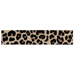 Leopard Animal Skin Patern Small Premium Plush Fleece Scarf by Bedest