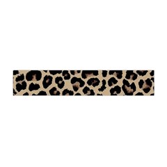 Leopard Animal Skin Patern Premium Plush Fleece Scarf (mini) by Bedest