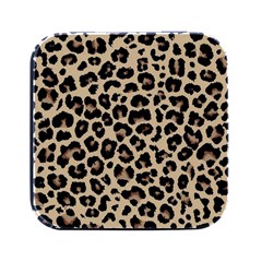 Leopard Animal Skin Patern Square Metal Box (black) by Bedest