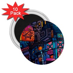 Wallet City Art Graffiti 2 25  Magnets (10 Pack)  by Bedest