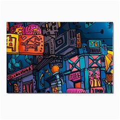 Wallet City Art Graffiti Postcard 4 x 6  (pkg Of 10)