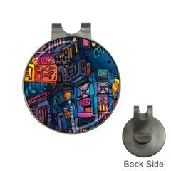 Wallet City Art Graffiti Hat Clips With Golf Markers by Bedest