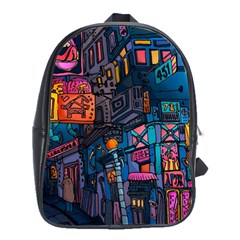 Wallet City Art Graffiti School Bag (large) by Bedest