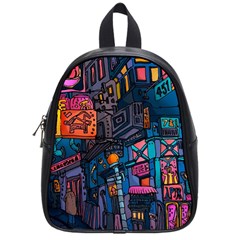 Wallet City Art Graffiti School Bag (small) by Bedest