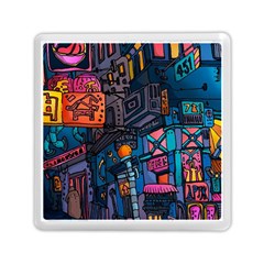 Wallet City Art Graffiti Memory Card Reader (square) by Bedest