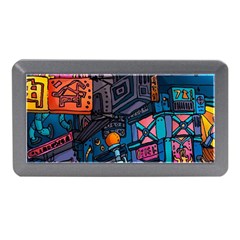 Wallet City Art Graffiti Memory Card Reader (mini) by Bedest