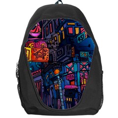 Wallet City Art Graffiti Backpack Bag by Bedest