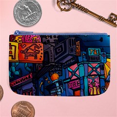 Wallet City Art Graffiti Large Coin Purse by Bedest