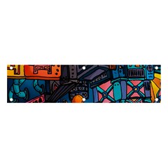 Wallet City Art Graffiti Banner And Sign 4  X 1  by Bedest