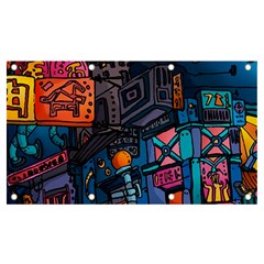 Wallet City Art Graffiti Banner And Sign 7  X 4  by Bedest