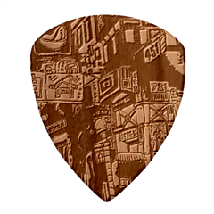 Wallet City Art Graffiti Wood Guitar Pick (set Of 10) by Bedest