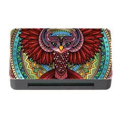 Colorful Owl Art Red Owl Memory Card Reader With Cf by Bedest