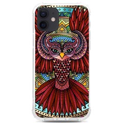 Colorful Owl Art Red Owl Iphone 12/12 Pro Tpu Uv Print Case by Bedest