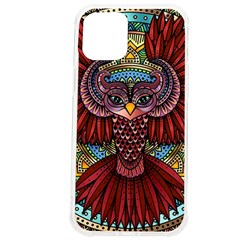 Colorful Owl Art Red Owl Iphone 12 Pro Max Tpu Uv Print Case by Bedest