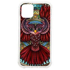 Colorful Owl Art Red Owl Iphone 12 Mini Tpu Uv Print Case	 by Bedest