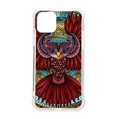 Colorful Owl Art Red Owl Iphone 11 Pro 5 8 Inch Tpu Uv Print Case by Bedest