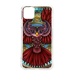 Colorful Owl Art Red Owl Iphone 11 Pro Max 6 5 Inch Tpu Uv Print Case by Bedest