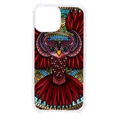 Colorful Owl Art Red Owl Iphone 13 Mini Tpu Uv Print Case by Bedest