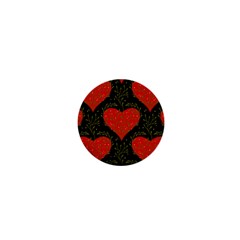 Love Hearts Pattern Style 1  Mini Magnets by Grandong