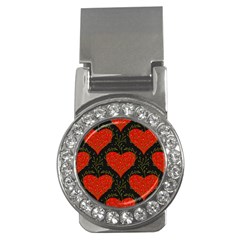 Love Hearts Pattern Style Money Clips (cz)  by Grandong