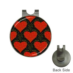 Love Hearts Pattern Style Hat Clips With Golf Markers by Grandong