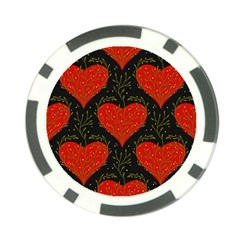 Love Hearts Pattern Style Poker Chip Card Guard by Grandong