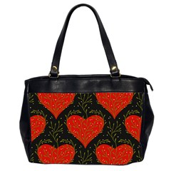 Love Hearts Pattern Style Oversize Office Handbag (2 Sides) by Grandong