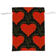 Love Hearts Pattern Style Lightweight Drawstring Pouch (xl) by Grandong