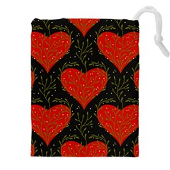 Love Hearts Pattern Style Drawstring Pouch (5xl) by Grandong