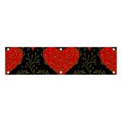 Love Hearts Pattern Style Banner And Sign 4  X 1  by Grandong