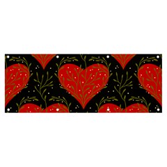 Love Hearts Pattern Style Banner And Sign 8  X 3  by Grandong