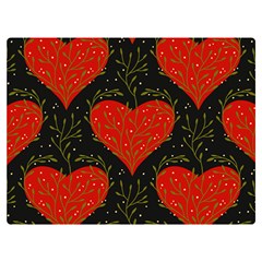 Love Hearts Pattern Style Premium Plush Fleece Blanket (extra Small) by Grandong