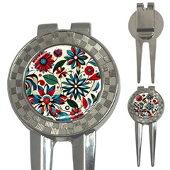 Flora Pattern Flower 3-in-1 Golf Divots by Grandong