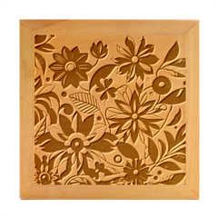 Flora Pattern Flower Wood Photo Frame Cube by Grandong