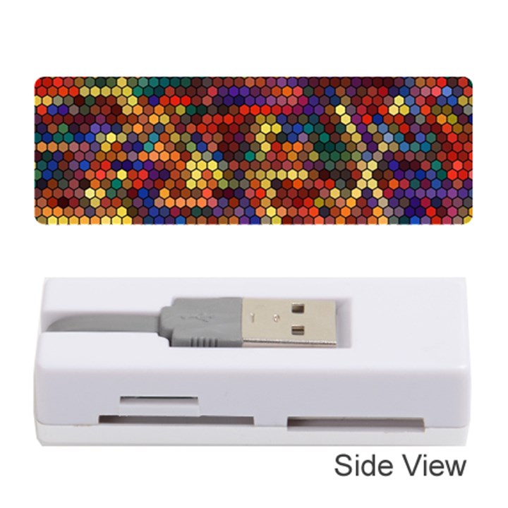 Hexagon Honeycomb Pattern Memory Card Reader (Stick)