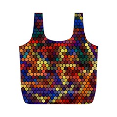 Hexagon Honeycomb Pattern Full Print Recycle Bag (m) by Grandong