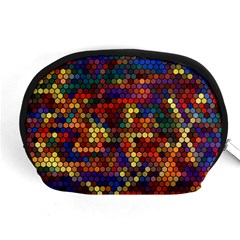 Hexagon Honeycomb Pattern Accessory Pouch (medium) by Grandong