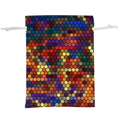 Hexagon Honeycomb Pattern Lightweight Drawstring Pouch (xl) by Grandong