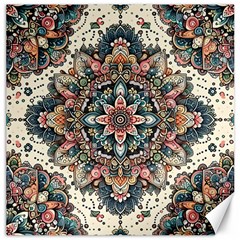 Floral Pattern Flowers Canvas 12  X 12  by Grandong