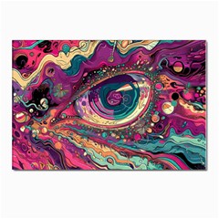 Human Eye Pattern Postcard 4 x 6  (pkg Of 10)