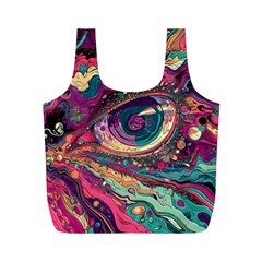 Human Eye Pattern Full Print Recycle Bag (m) by Grandong