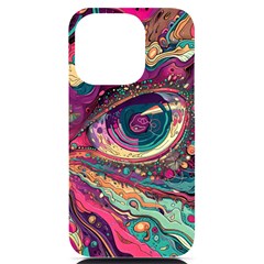 Human Eye Pattern Iphone 14 Pro Black Uv Print Case by Grandong