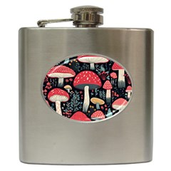 Mushrooms Psychedelic Hip Flask (6 Oz) by Grandong