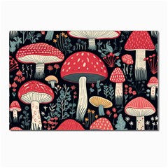 Mushrooms Psychedelic Postcards 5  X 7  (pkg Of 10) by Grandong