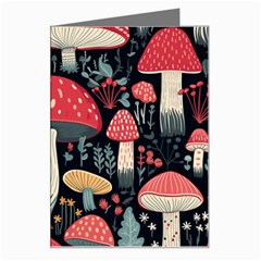 Mushrooms Psychedelic Greeting Card by Grandong