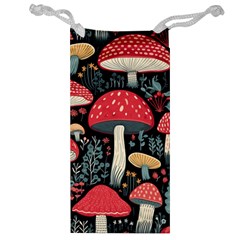 Mushrooms Psychedelic Jewelry Bag by Grandong