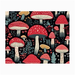 Mushrooms Psychedelic Small Glasses Cloth (2 Sides) by Grandong