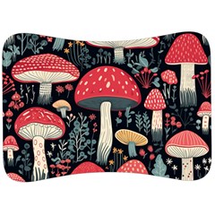 Mushrooms Psychedelic Velour Seat Head Rest Cushion